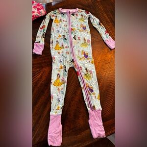 2T princess little sleepies zippy